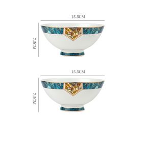 Dinner Plates Ceramic Steak Plate Web Porcelain (Option: 6in bowl-2PCS)