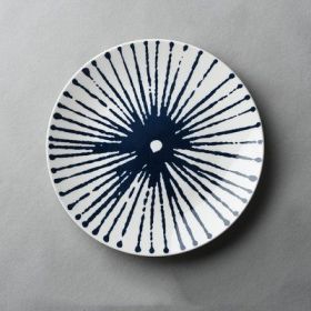 Western Ceramic Household Dish Round Dinner Plate (Option: Style4)