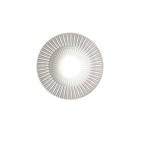 Pasta Restaurant 3D Printing Straw Hat Ceramic Plate (Option: White Sword Points-25cm)
