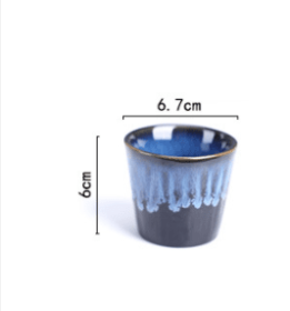 Japanese Style Kiln Glazed Sea Sands Tableware Set (Option: Kiln change cup)